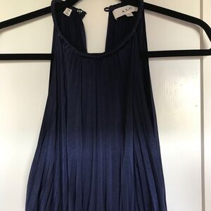 A wedding guest blue dress